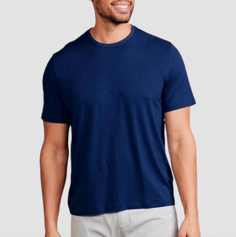 NEW TASC pimaluxe t-shirt in midnight blue